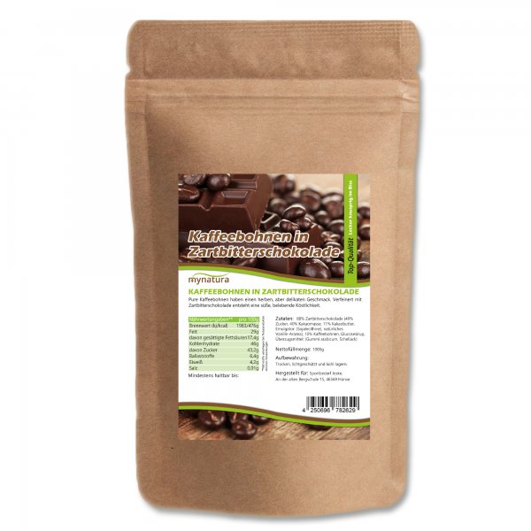 Mynatura Kaffeebohnen in Zartbitterschokolade 1Kg