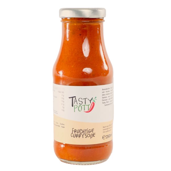 Tasty Pott Fruchtige Currysoße 250ml Flasche