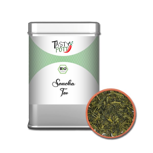 Tasty Pott Bio grüner Sencha Tee 50g Dose