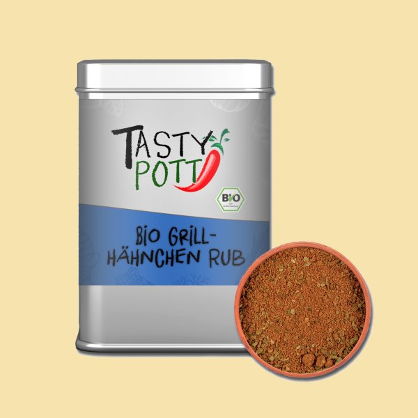 Tasty Pott Bio Grillhähnchen Rub Gewürzmischung 100g Dose