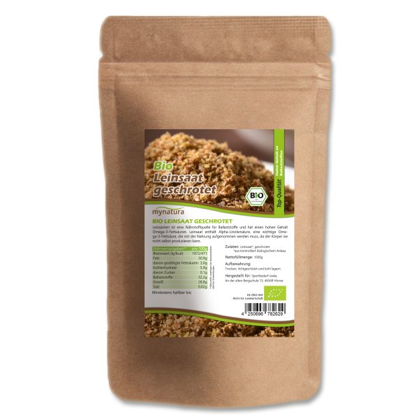 Mynatura Bio Leinsamen geschrotet 1Kg