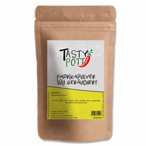Tasty Pott Paprika Pulver geräuchert Nachfüllbeutel 250g