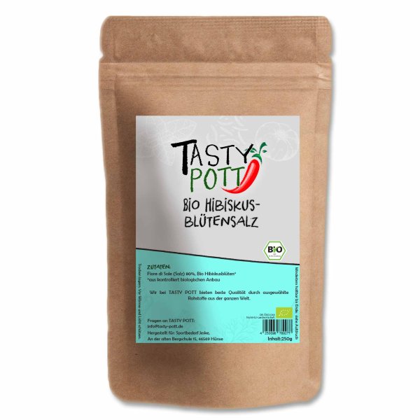 Tasty Pott Bio Hibiskusblütensalz Beutel 250g