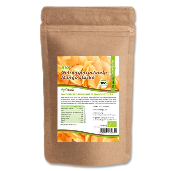 Mynatura Bio Gefriergetrocknete Mangostücke 200g