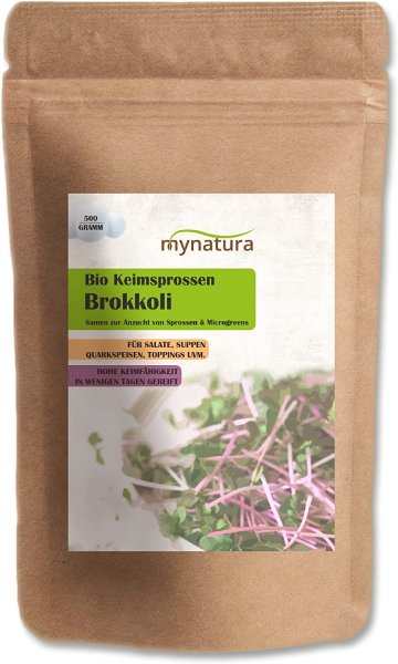Mynatura Bio Keimsprossen Brokkoli Gemüse (500g)