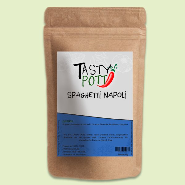 Tasty Pott Spaghetti Napoli Gewürzmischung 250g Beutel