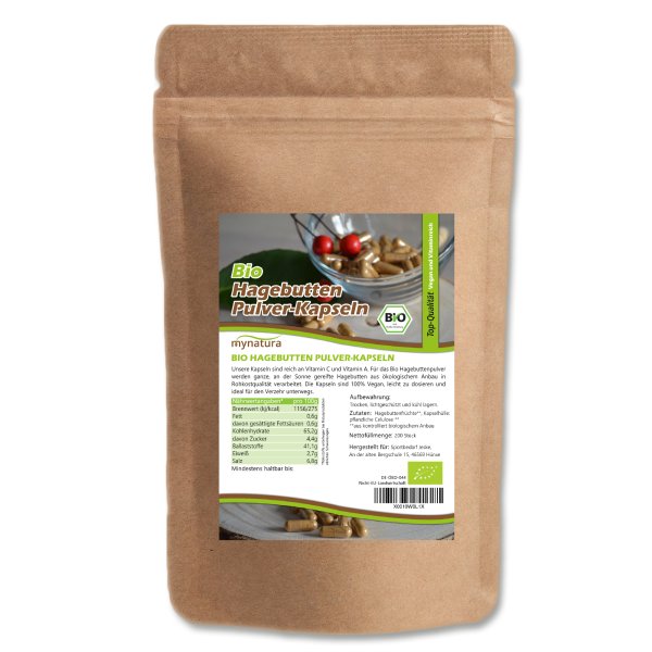 Mynatura Bio Hagebuttenpulver 150 Kapseln