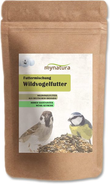 Mynatura Bio Wildvogelfutter Mischung Vogelfutter (2000g)