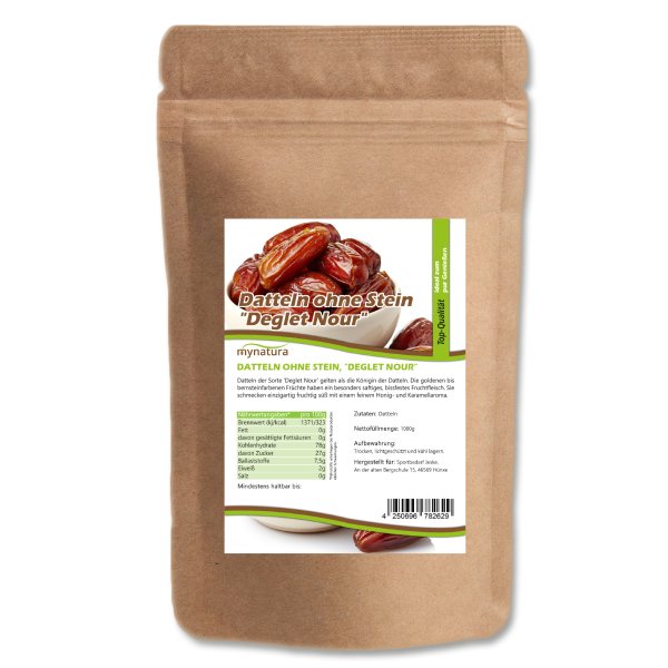 Mynatura Datteln ohne Stein - Deglet Nour 1Kg