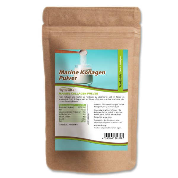 Mynatura Marine Collagen Pulver Fisch (Kollagen) 500g