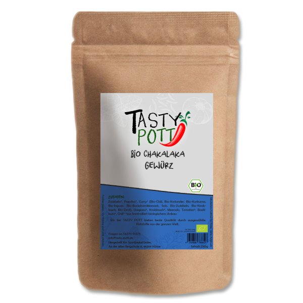 Tasty Pott Bio Chakalaka Gewürzmischung Nachfüllbeutel 250g